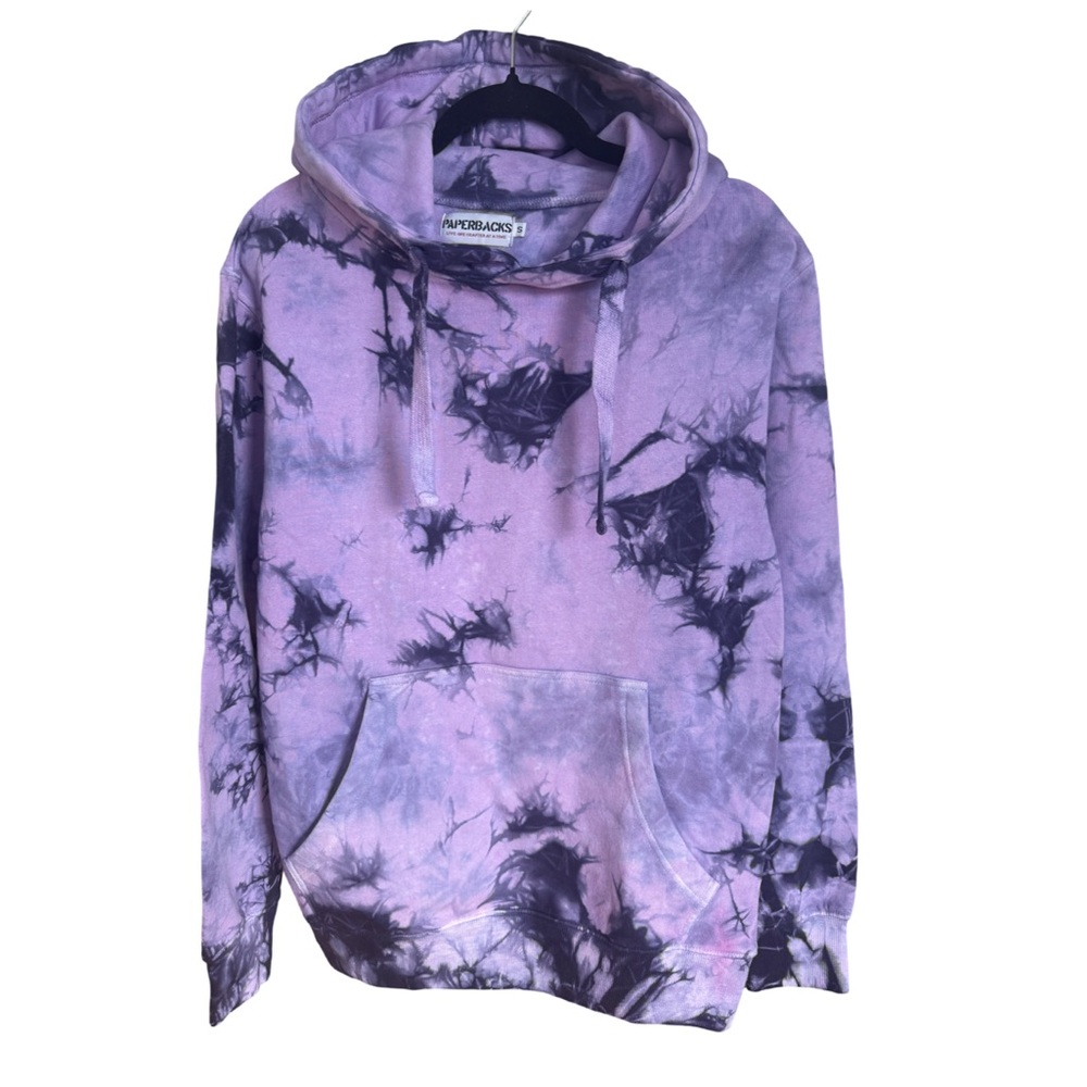 OPB Original Paperbacks Hand-Dyed Tie Dye Pullover Hoodie Sweatshirt Unisex